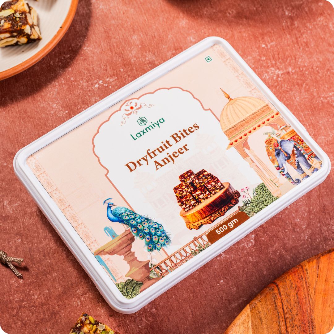 Anjeer dryfruit bites with honey and A2 ghee healthy sweet