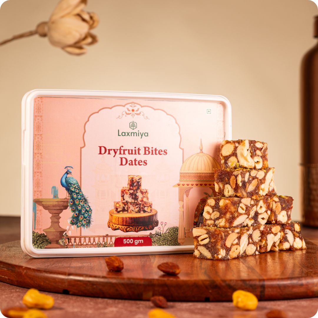 Dates dryfruit bites with honey and A2 ghee healthy sweet