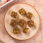 Healthy dates bites with dry fruits honey and A2 ghee